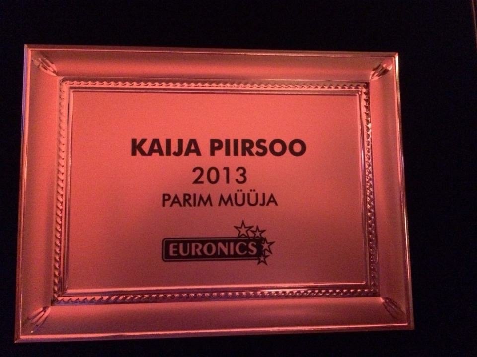 Proud moment – Euronics Best Salesperson 2013