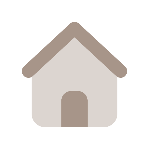 Generic house icon with roof, walls, and chimney.