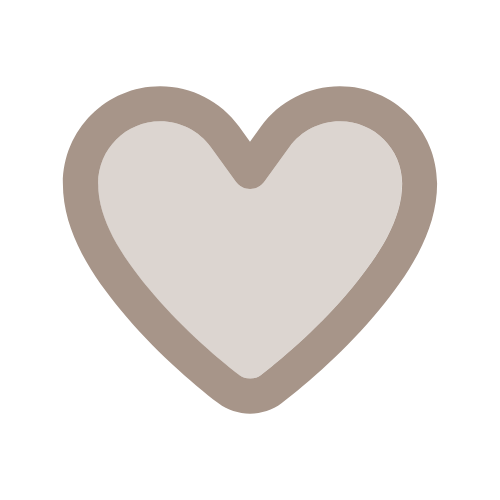 A beige heart shape with a black background.
