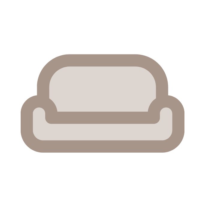 A cartoon-style illustration of a gray cloud with rounded edges against a black background.