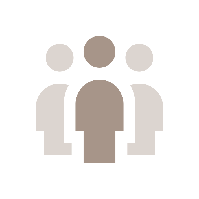 Icon of four abstract human figures standing together.