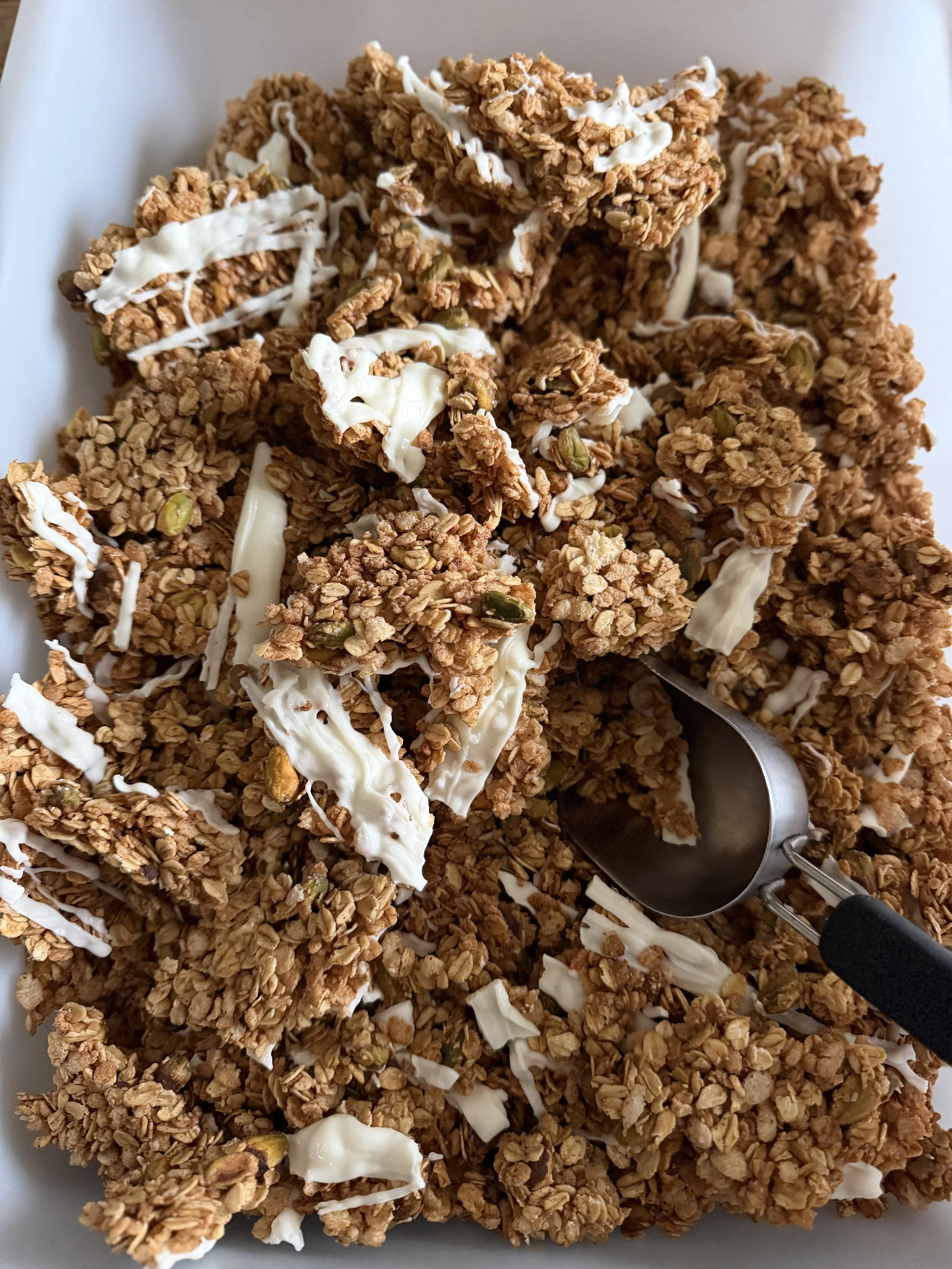 Pistachio White Chocolate Sourdough Granola
