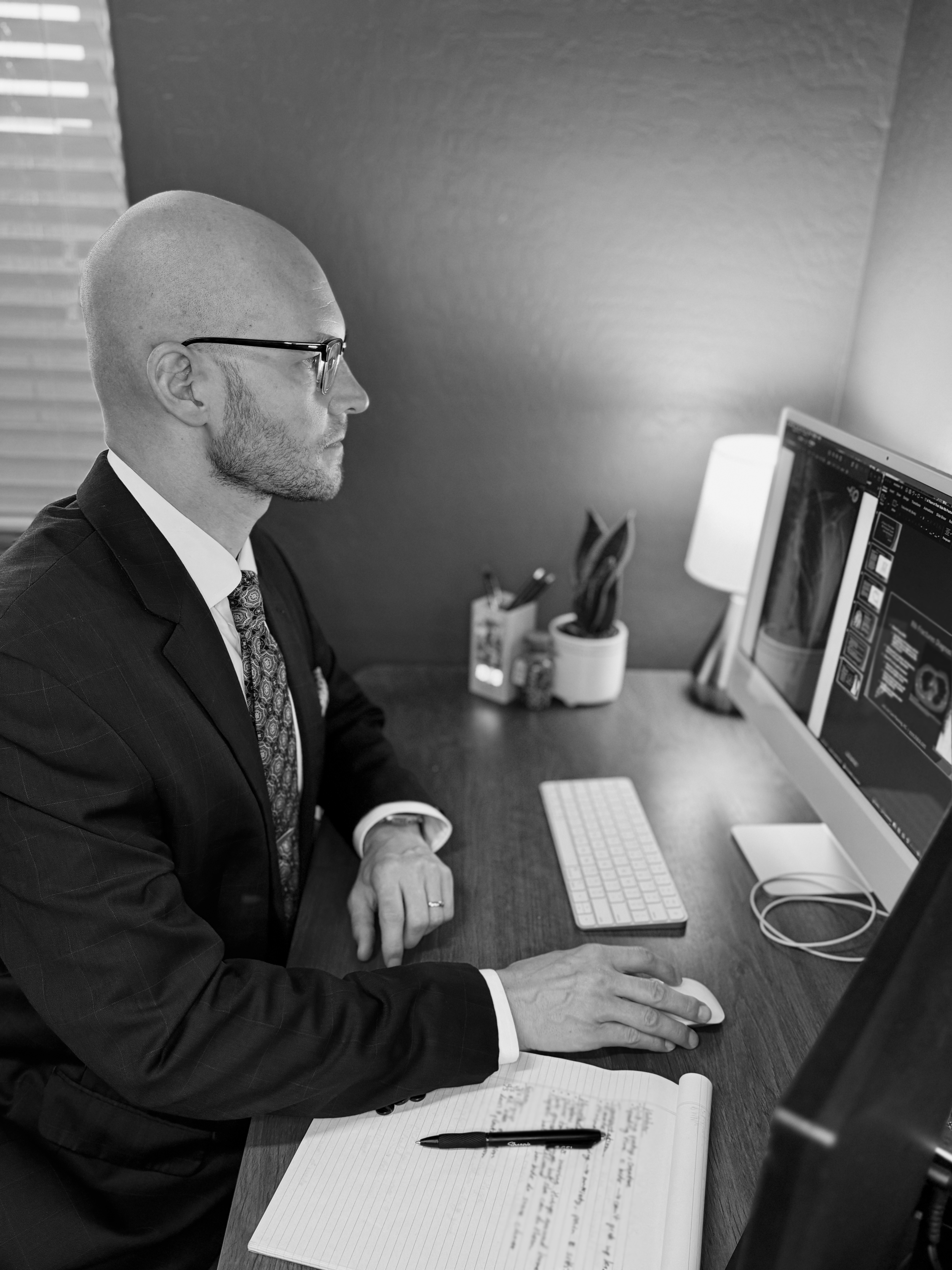 Dr. Jared Griffard, MD, FACS, CLCP preparing a life care plan
