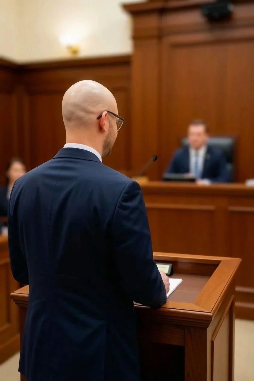 Dr. Jared Griffard, MD, FACS, CLCP providing medical expert testimony