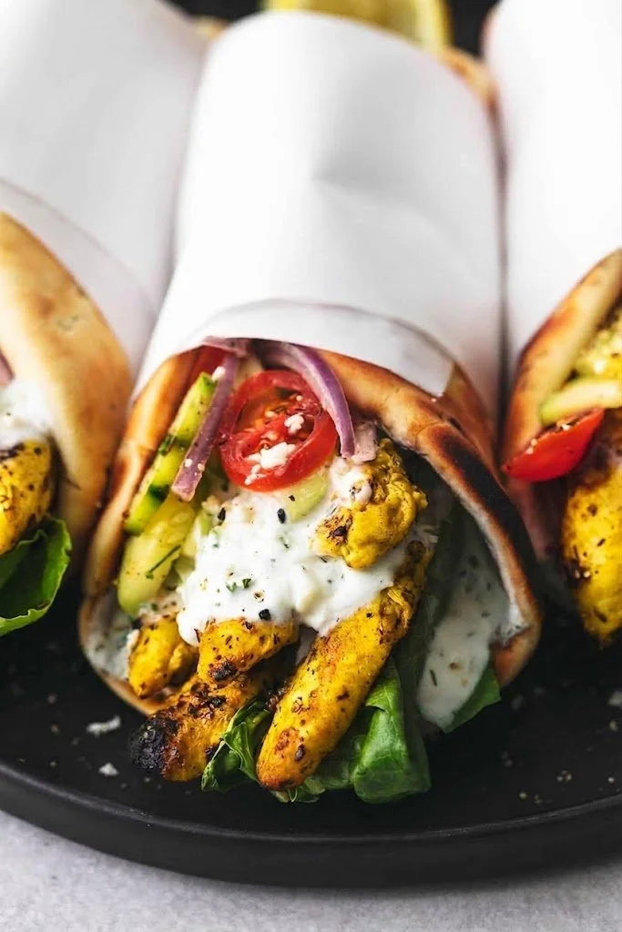 Saffron Chicken Gyro