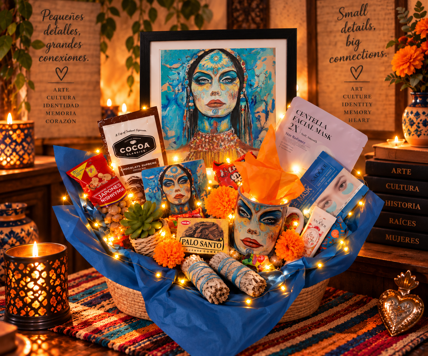 Indigo Rising - Signature Art Gift Basket