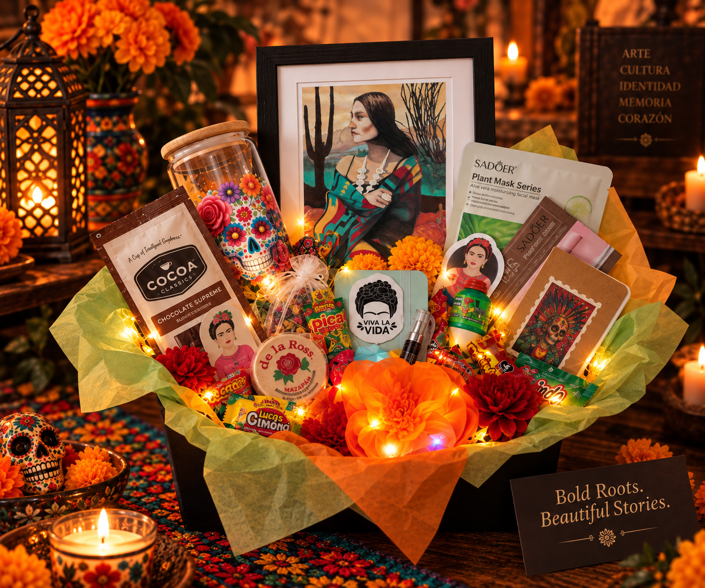 Native Breeze - Illuminated Gift Basket