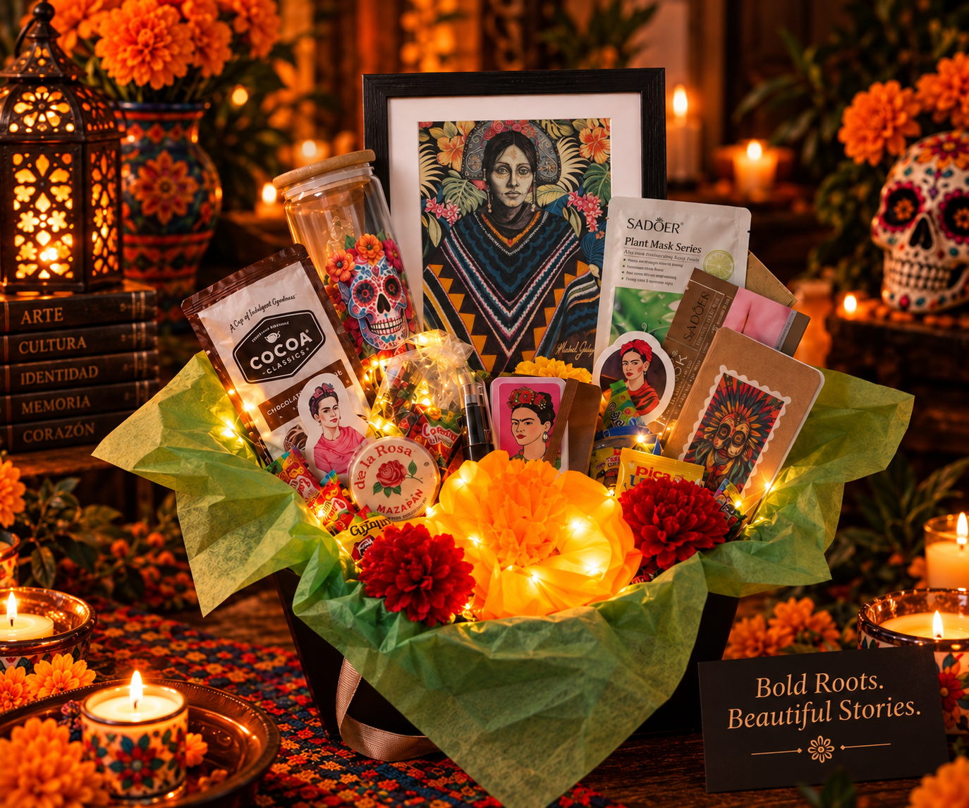Ancient Reflections - Illuminated Gift Basket