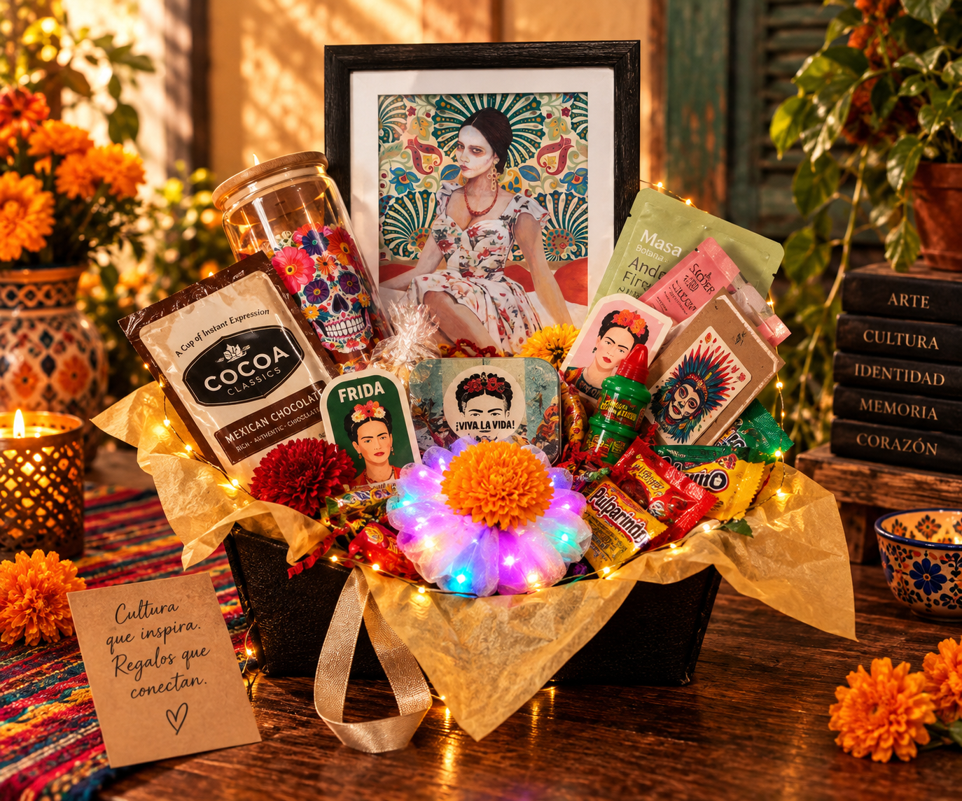 Sophia - Illuminated Gift Basket