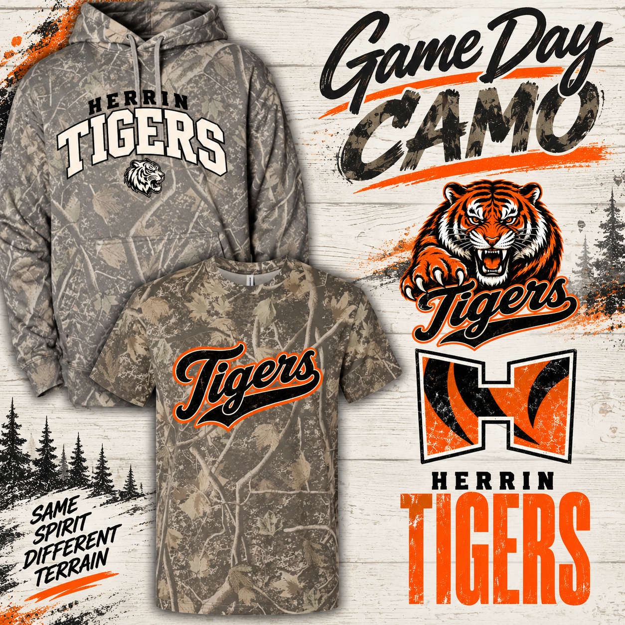 Game Day Camo | Tigers | Shirt or Hoodie