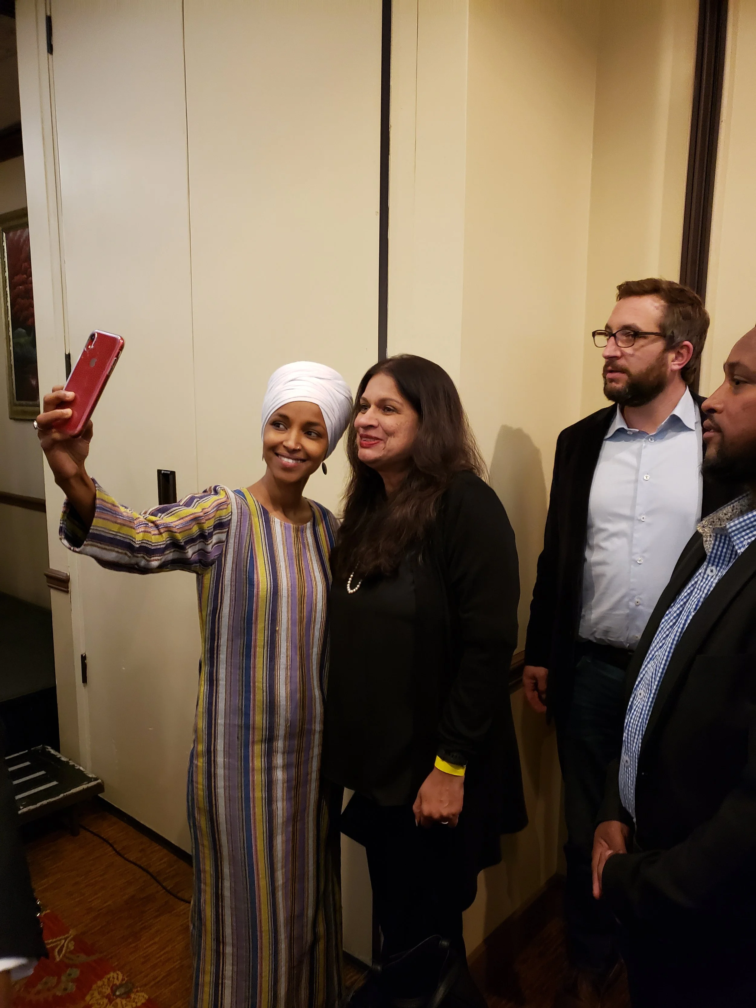 with U.S. Rep. Ilhan Omar