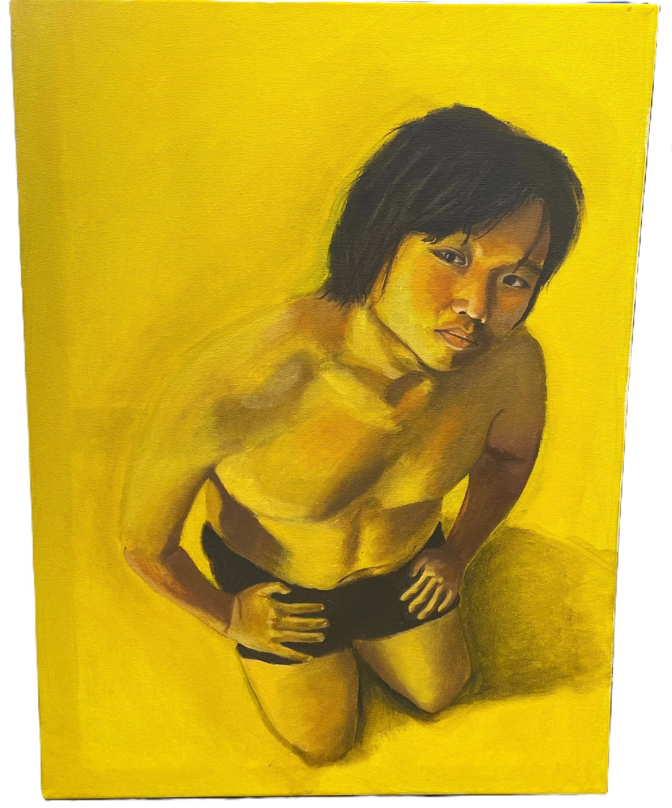 Yellow Self. May 2023. Oil on canvas. 24 X 18 inches