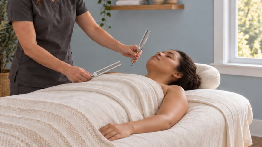 Tuning Forks at SilverBirch Therapeutic Relaxation in Fenton Missouri