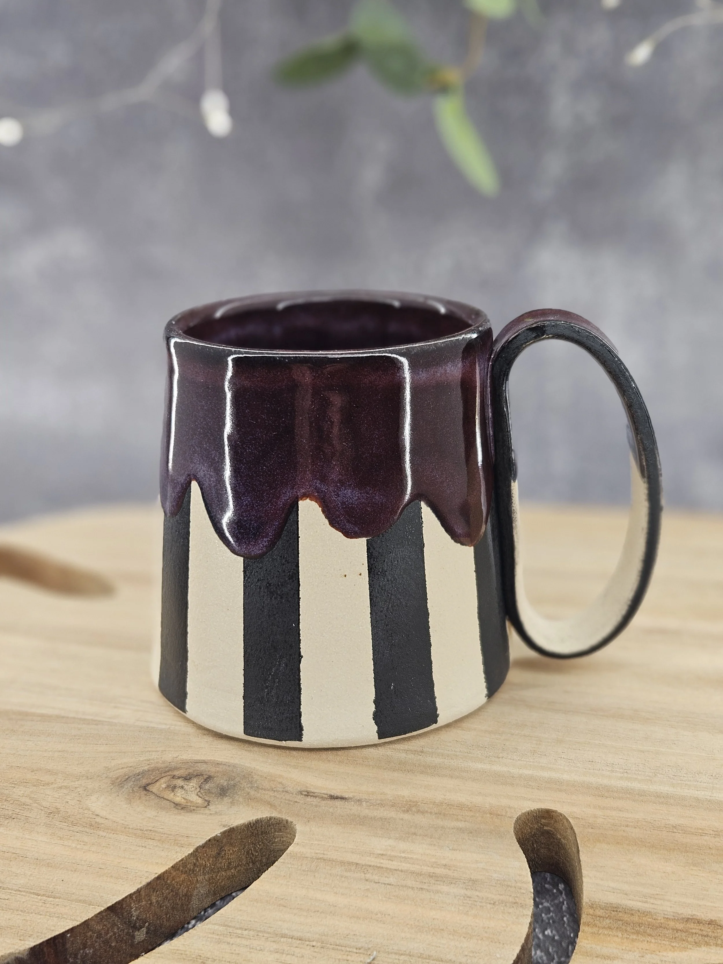 Purple burton mug