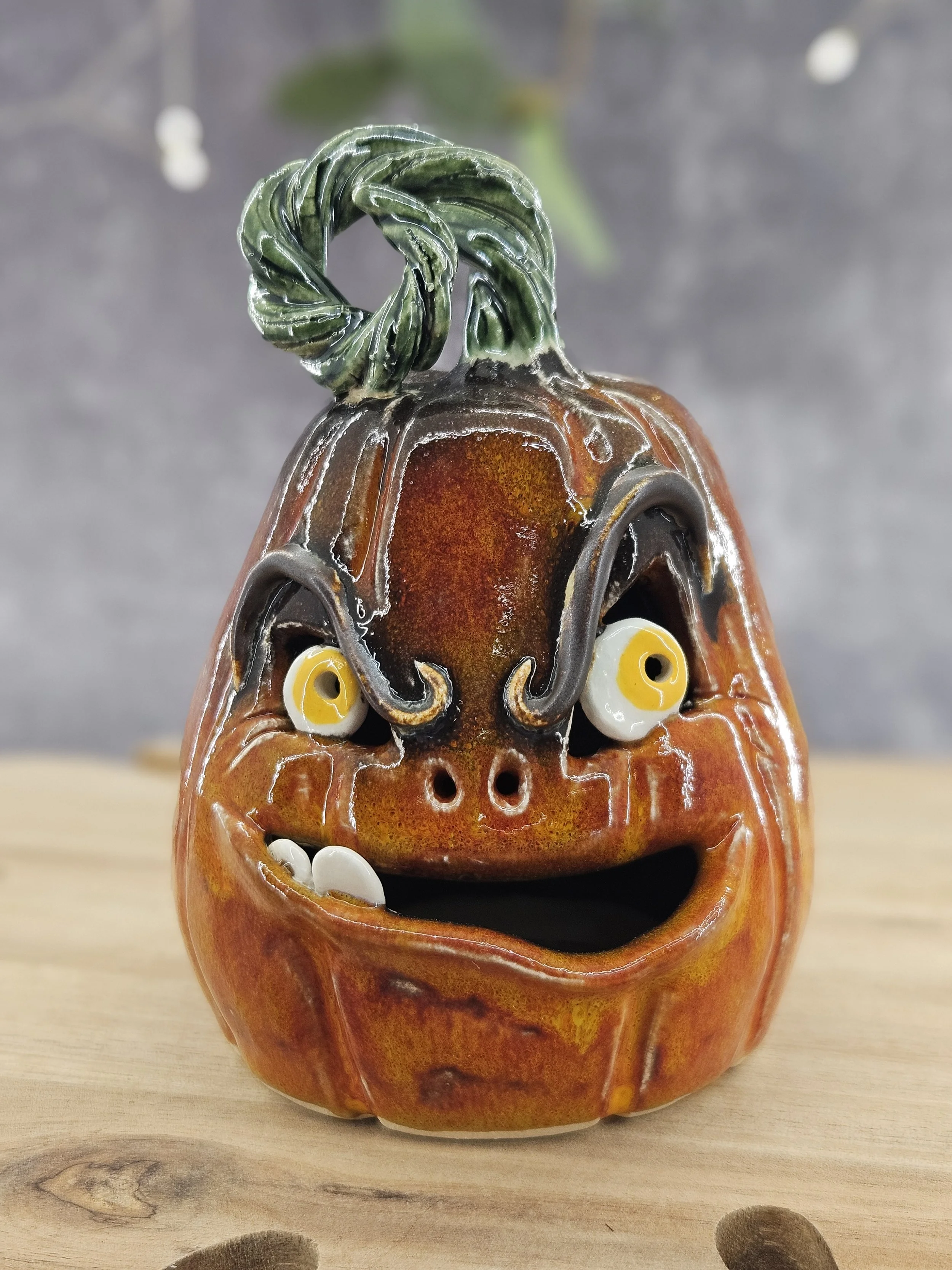 Crazy pumpkin tealight