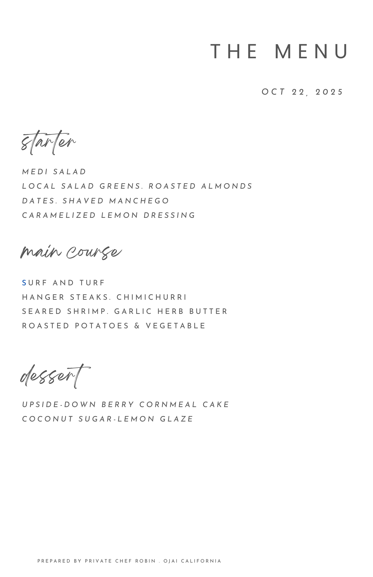 Private Dining Sample 1