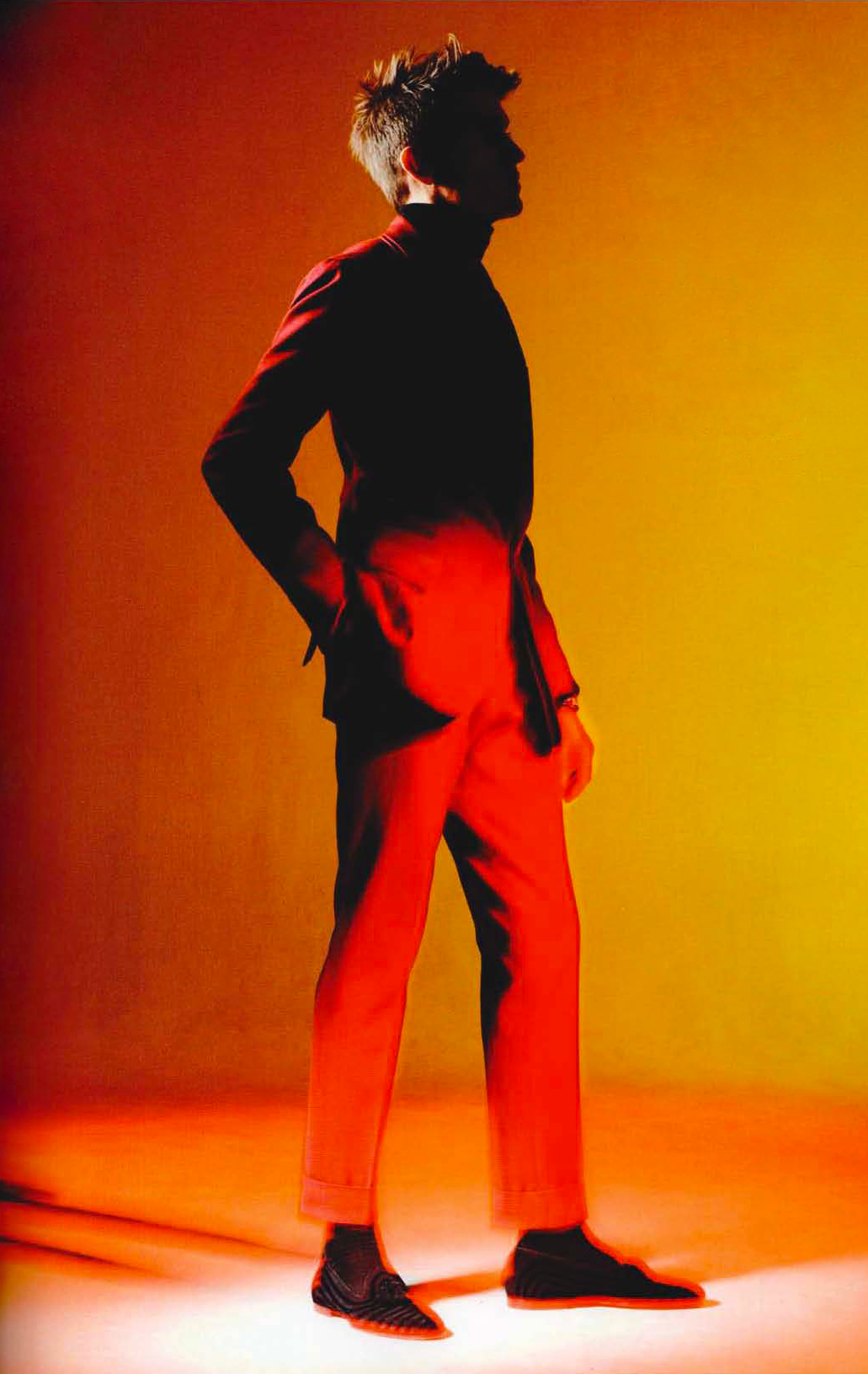 Photograph of Adam Wilkie taken for a profile piece in British GQ Style