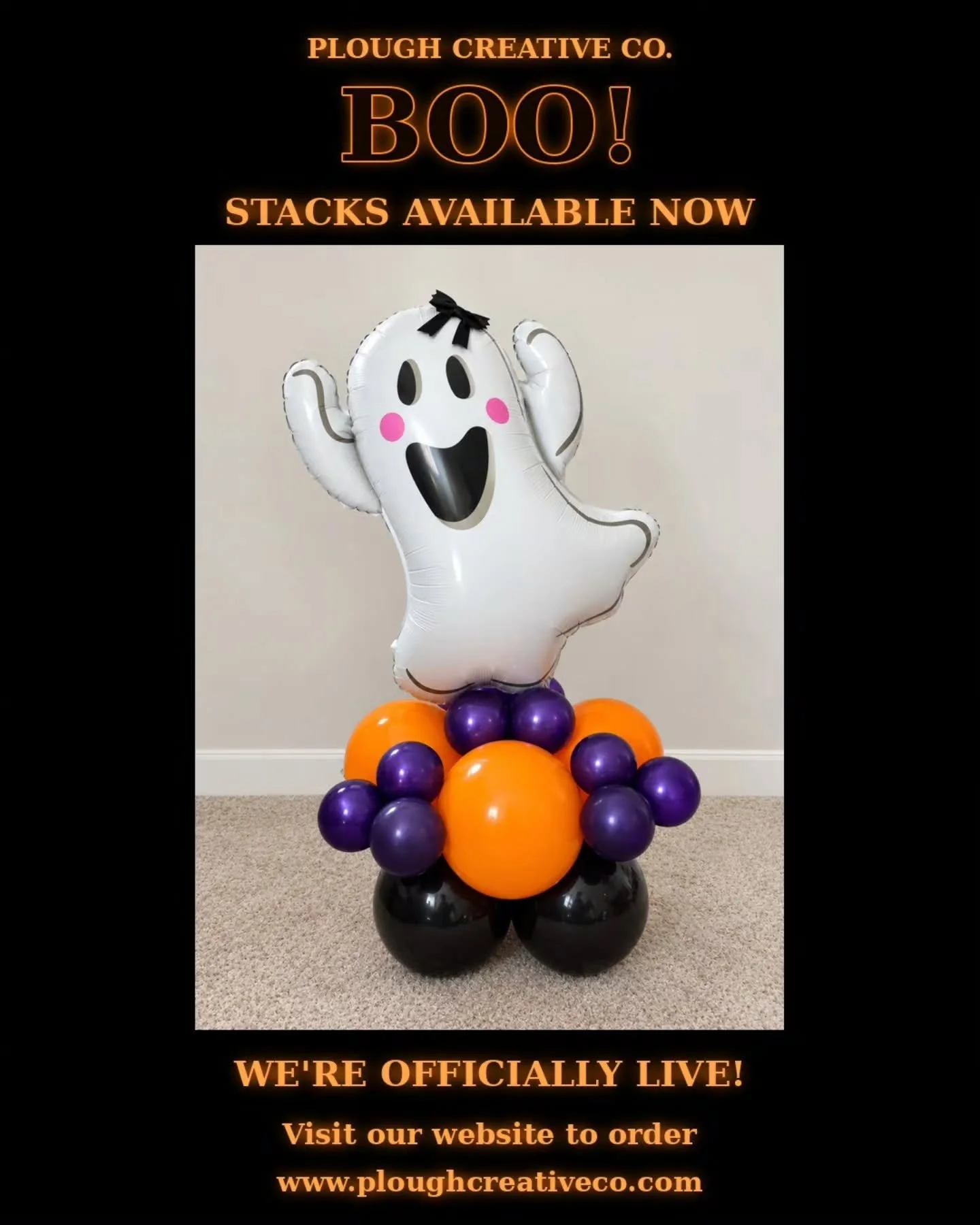 ⚠️ There&rsquo;s a new BOO in town&hellip; 👻

Plough Creative Co. is officially LIVE, and we&rsquo;re kicking off spooky season with BOO Stacks! 🖤🧡💜

A little spooky, a lot of cute&mdash;perfect for Halloween parties, gifting, office d&eacute;cor