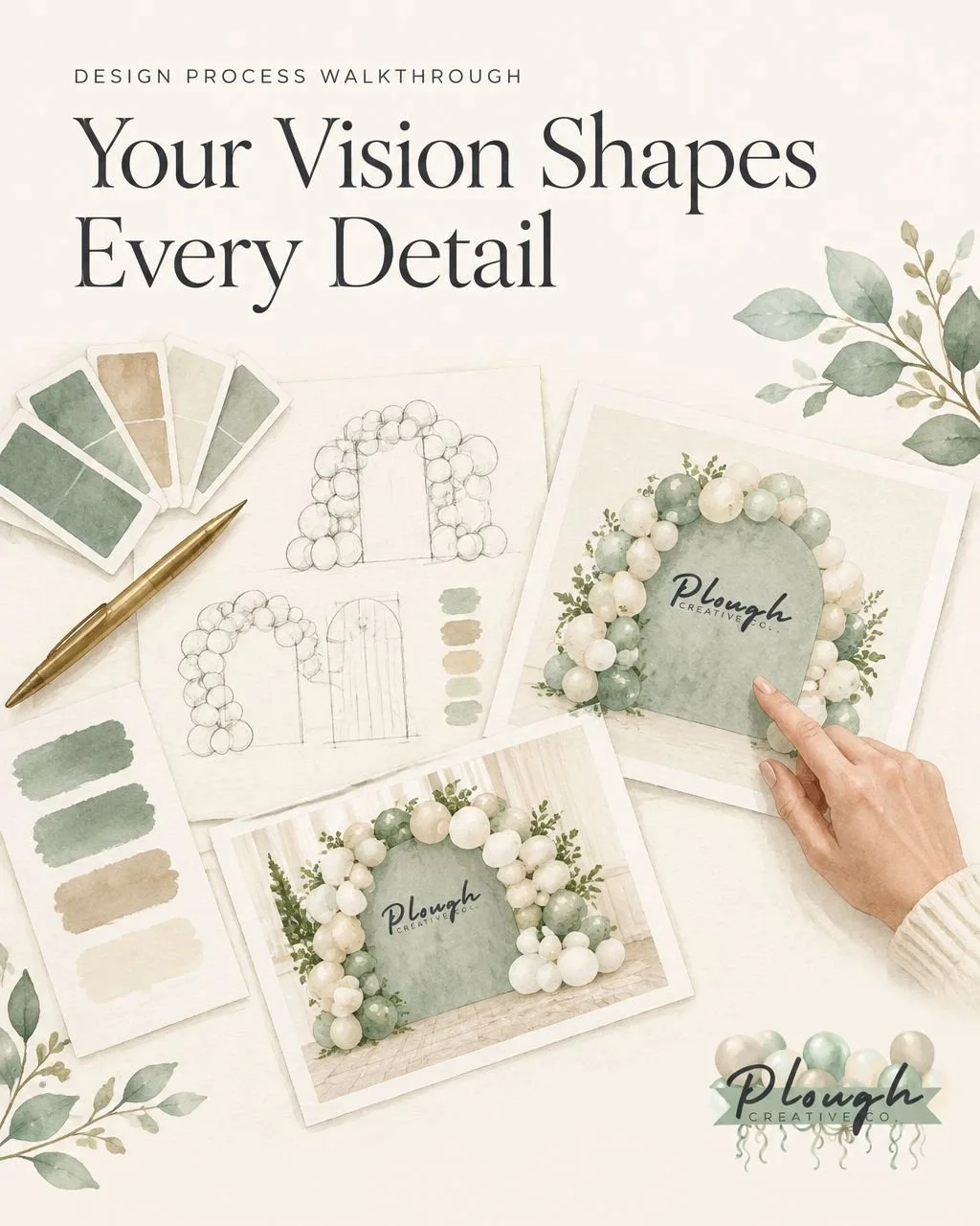Your Pinterest board is just the beginning. 🤍✨

Your colors, your celebration, and the feeling you want to have-all of it helps shape the details.

At Plough Creative Co., we bring those ideas together through thoughtful color palettes, balloon comb