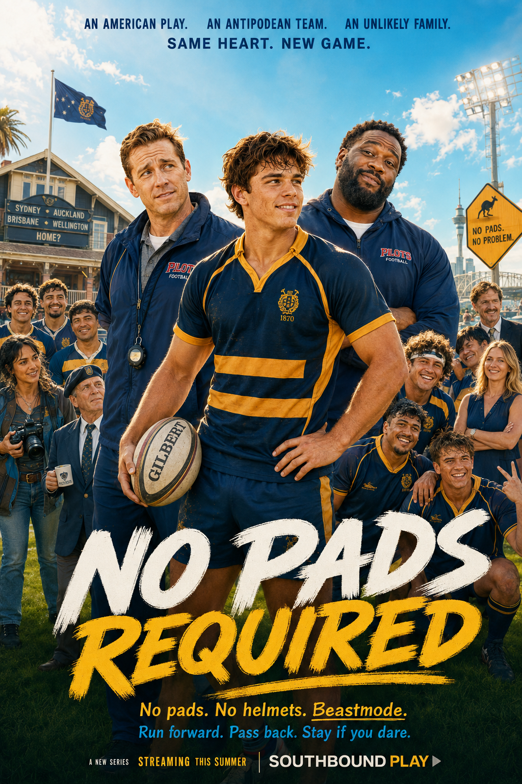 No Pads Required original series poster by Fred Dex