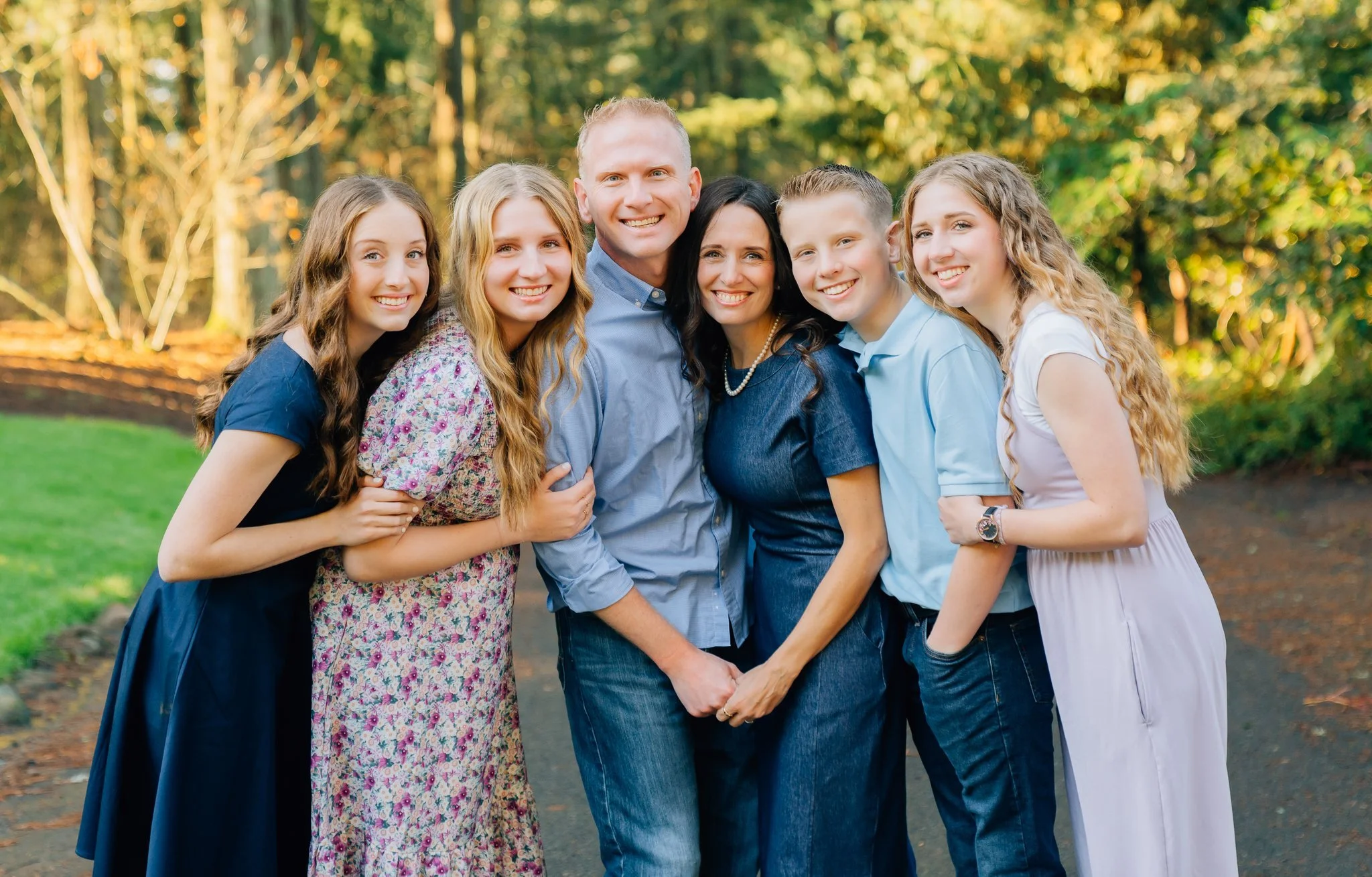 Josh and Natalie Dayton with their family
