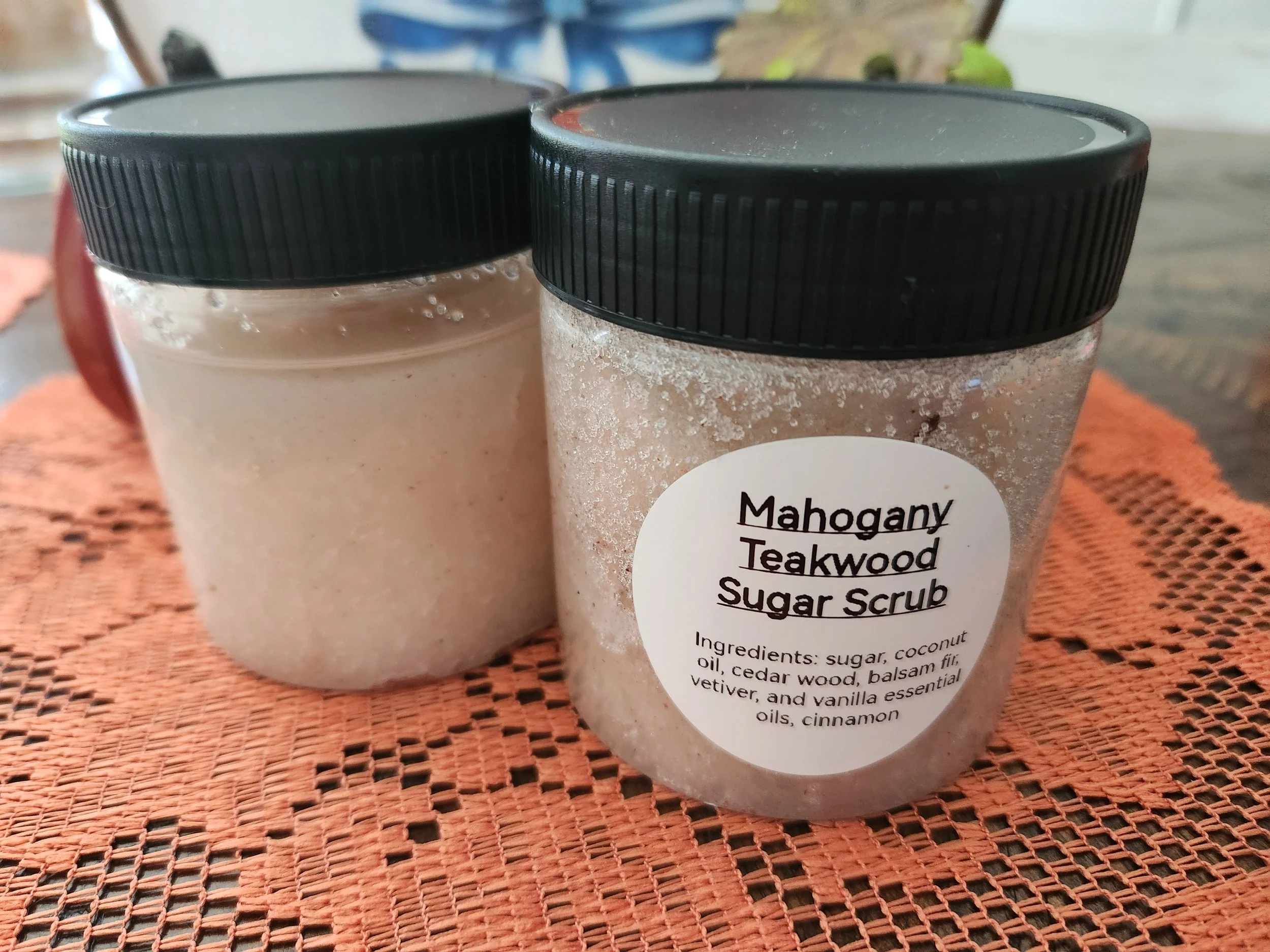 Mahogany Teakwood Sugar Scrub
