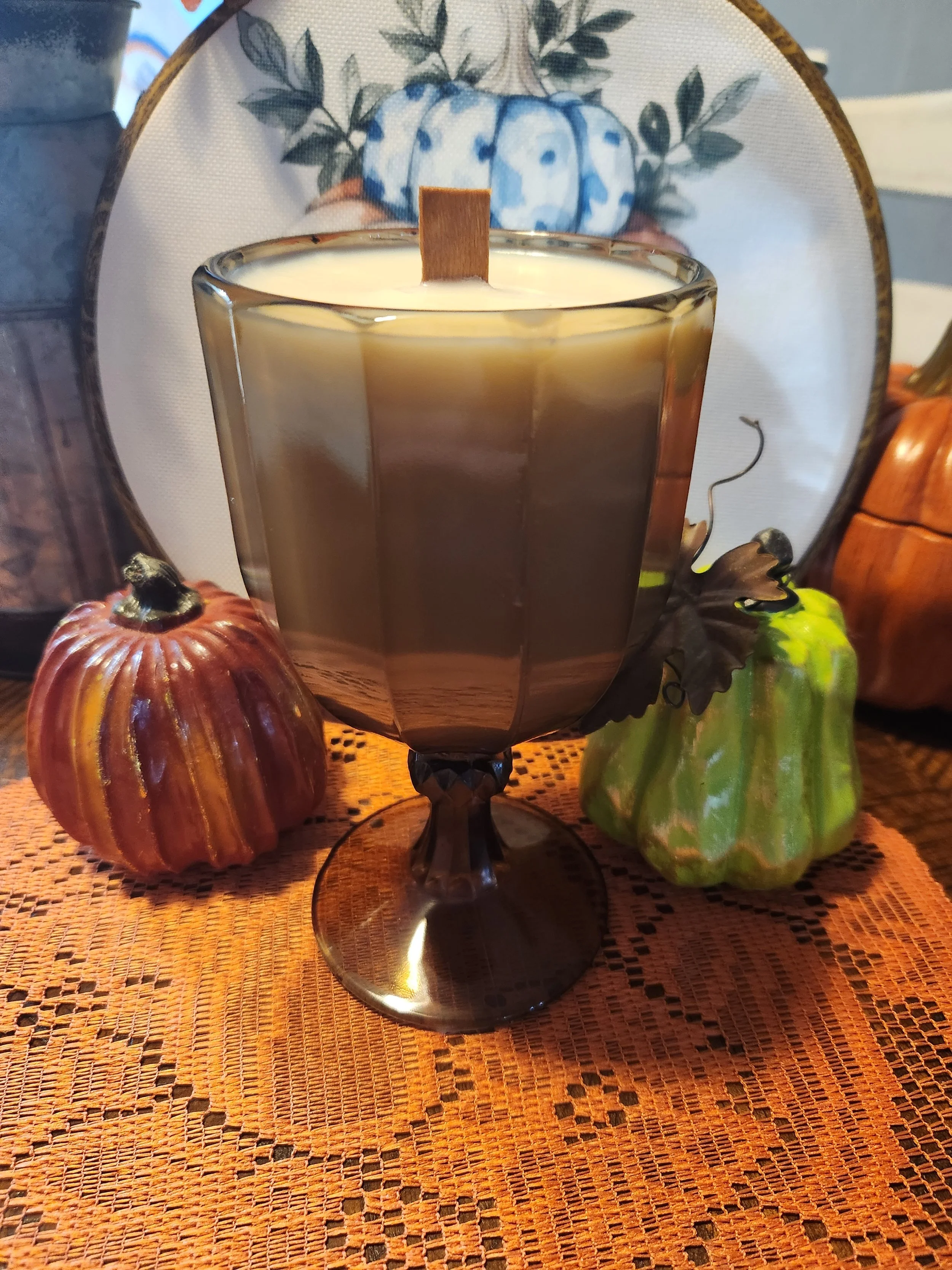 Vintage Grey Goblet 15oz.