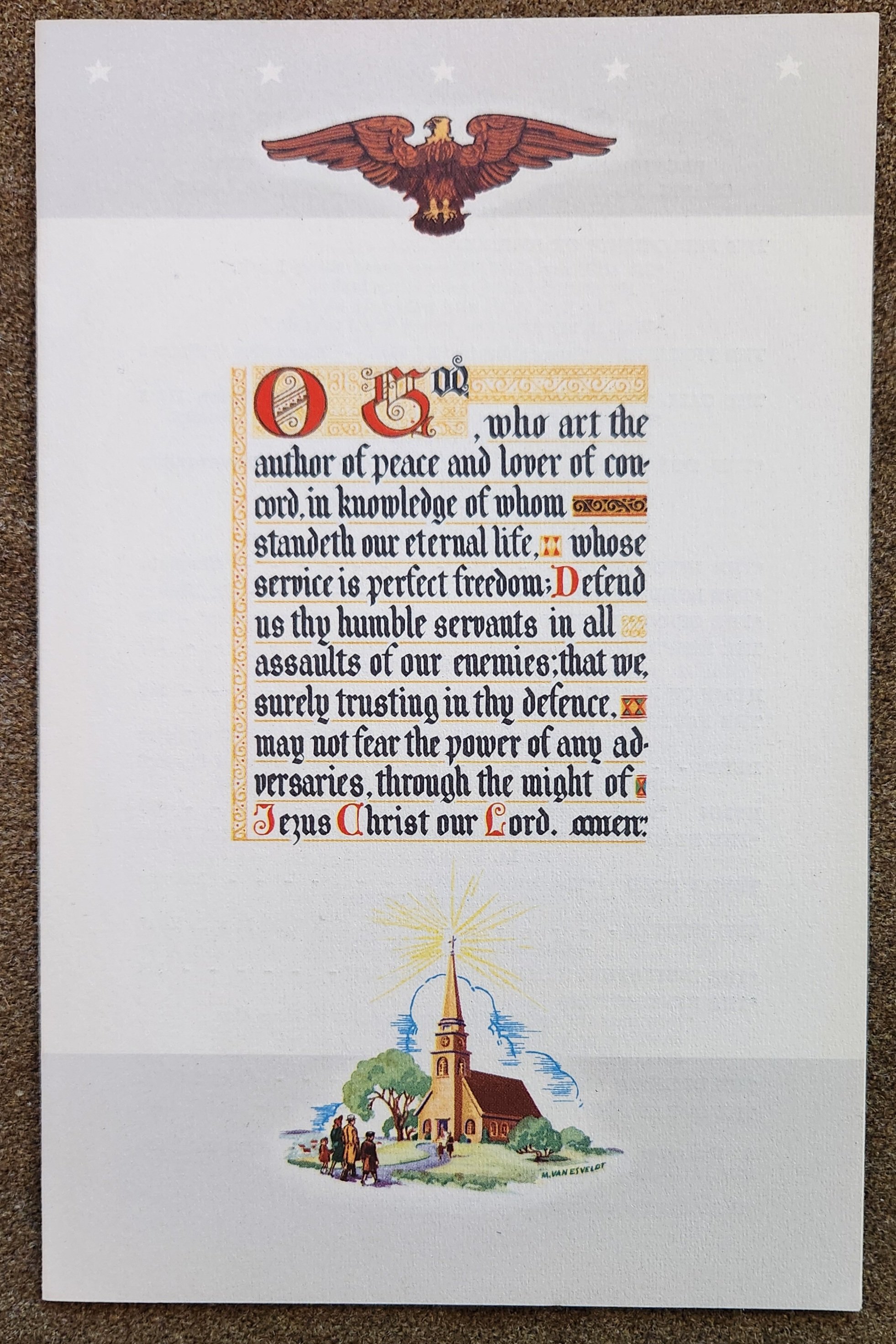 70th Infantry Division Church Bulletin Apl 16th 1944