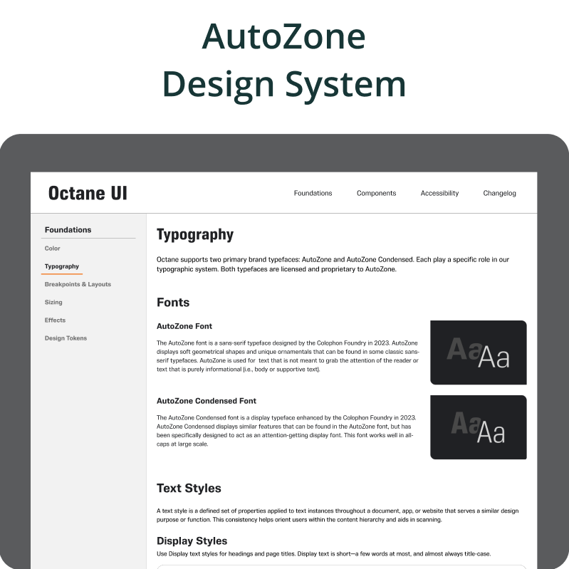 AutoZone Design System