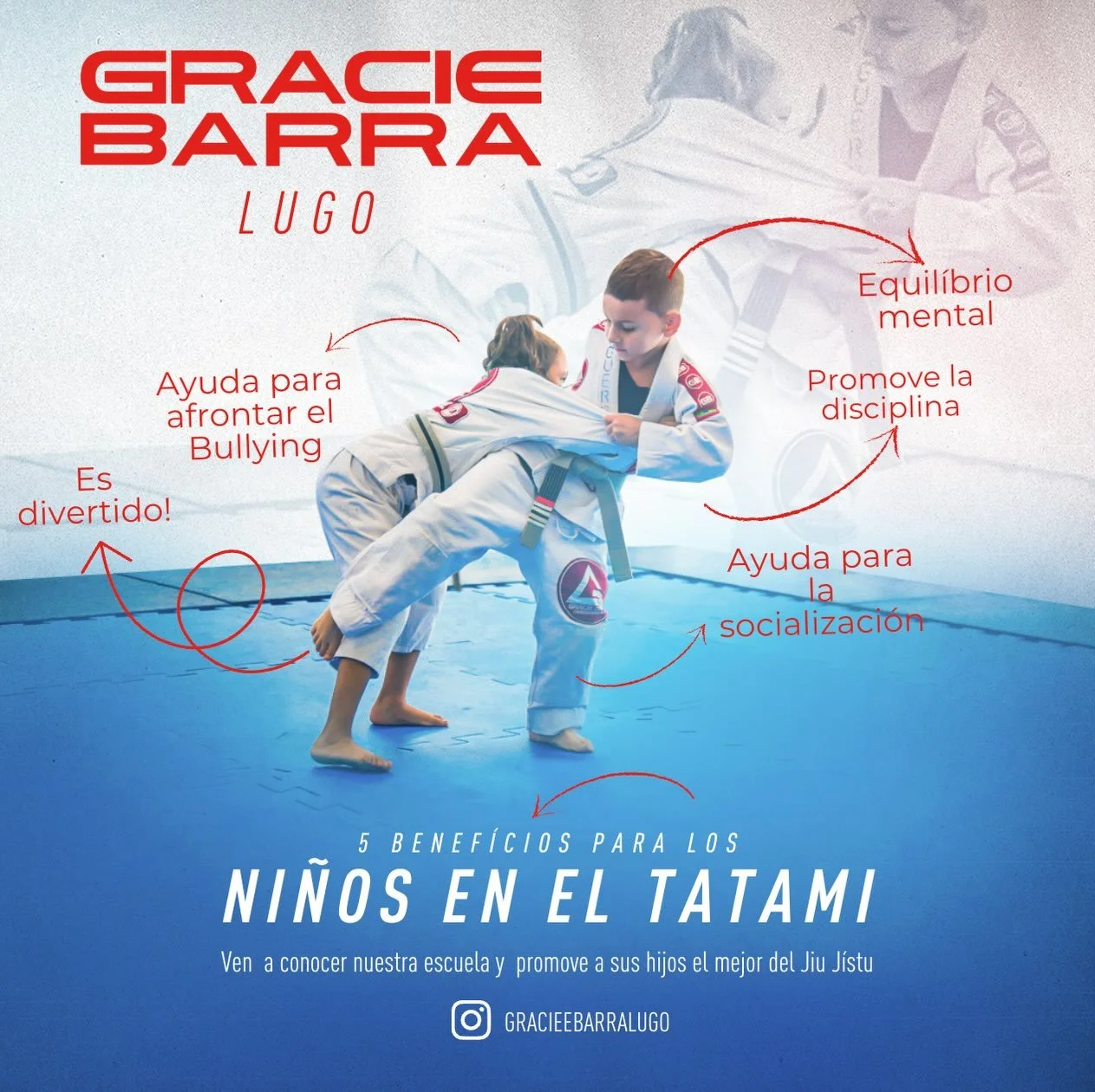 &iexcl;Presentamos nuestro programa de Jiu-Jitsu infantil! GBK - Gracie Barra Kids.

&iexcl;Dale a tus peques superpoderes para la vida real! En Gracie Barra Lugo, el m&eacute;todo GBK transforma el Jiu-Jitsu en pura diversi&oacute;n con prop&oacute;