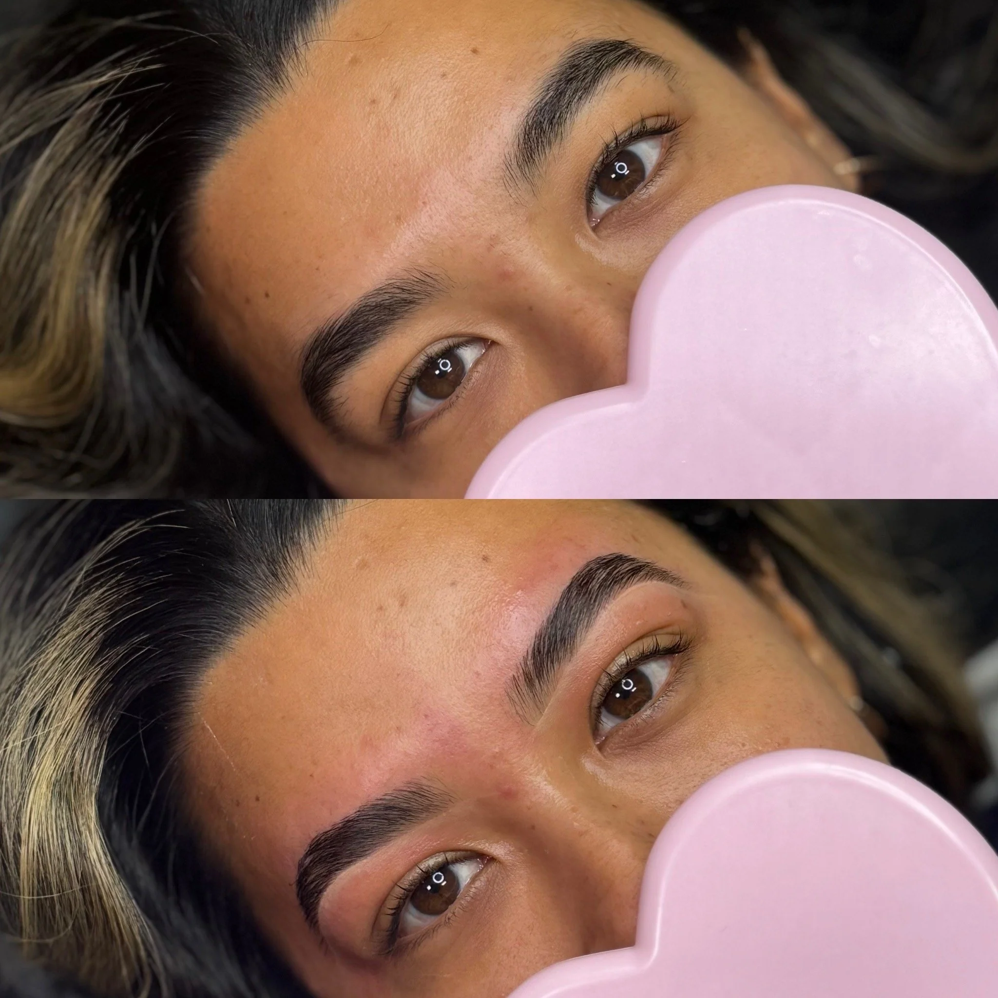 Korean lash lift and brow staining treatment at Earthy Elegance Spa