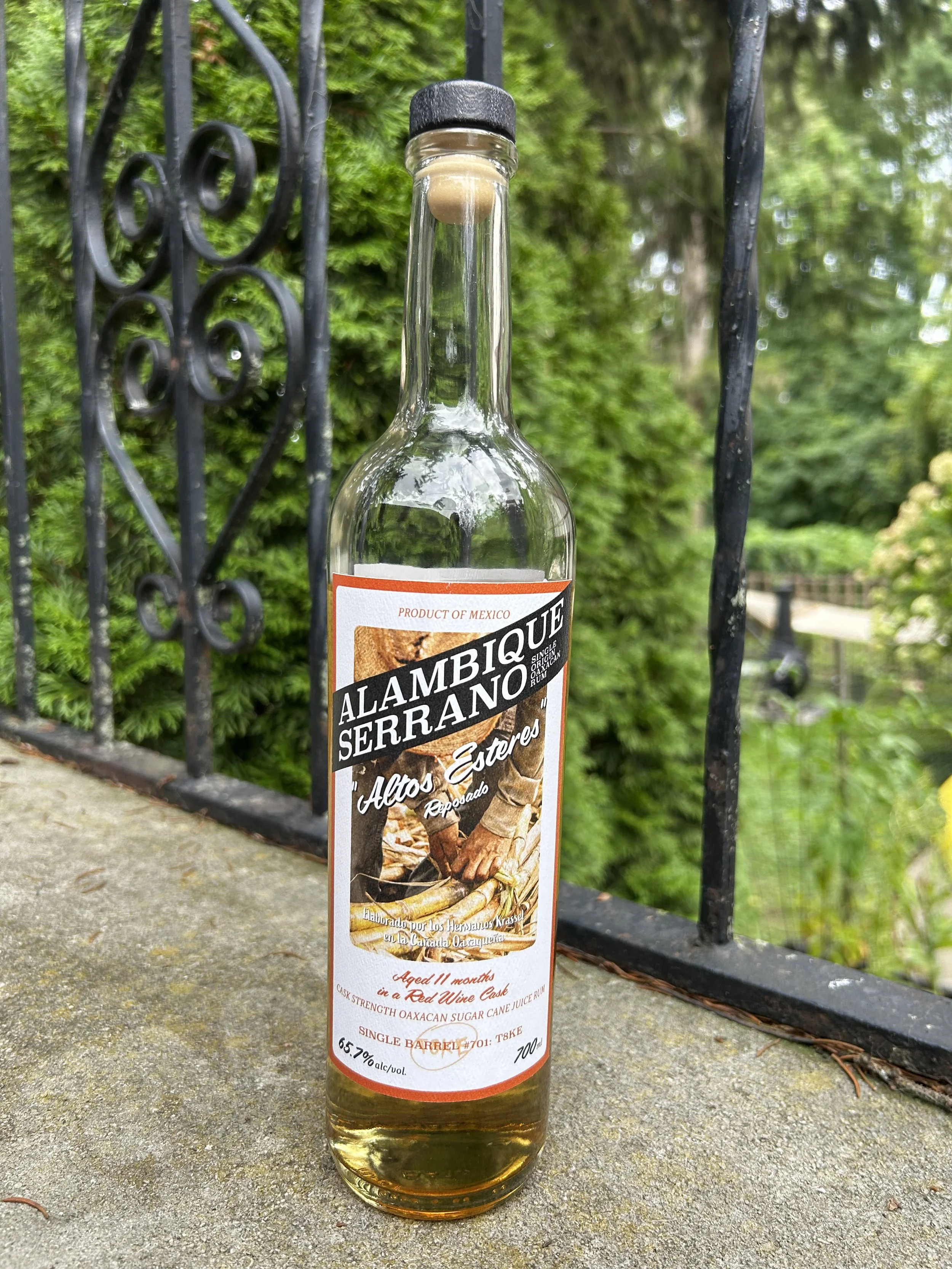 Alambique Serrano Altos Esteres Reposado Barrel #701 - “T8KE”
