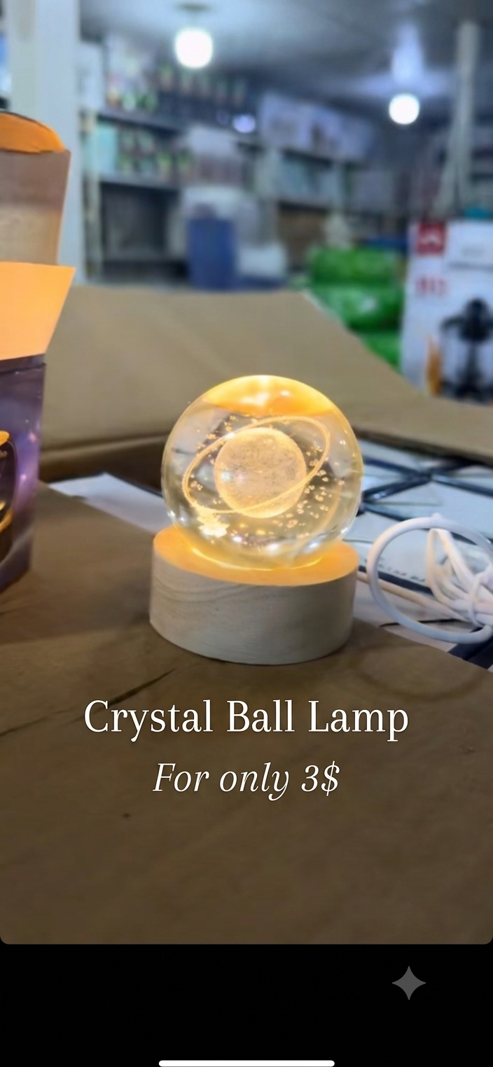 Crystal Ball Lamp