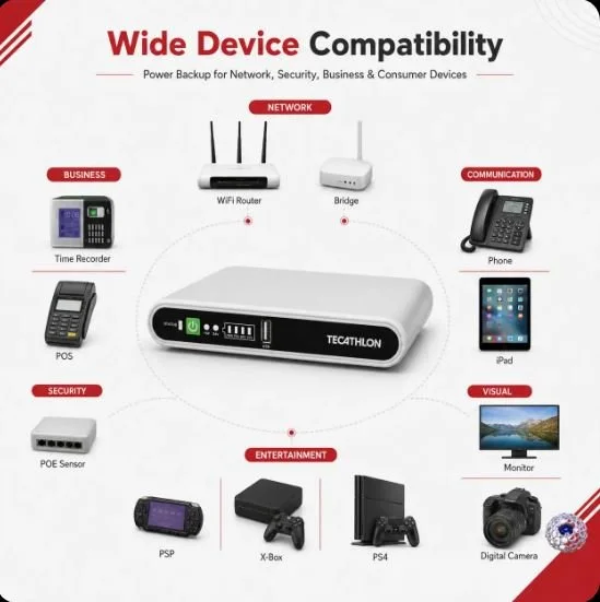 TECATHLON UPS 14200mA Mini DC UPS
