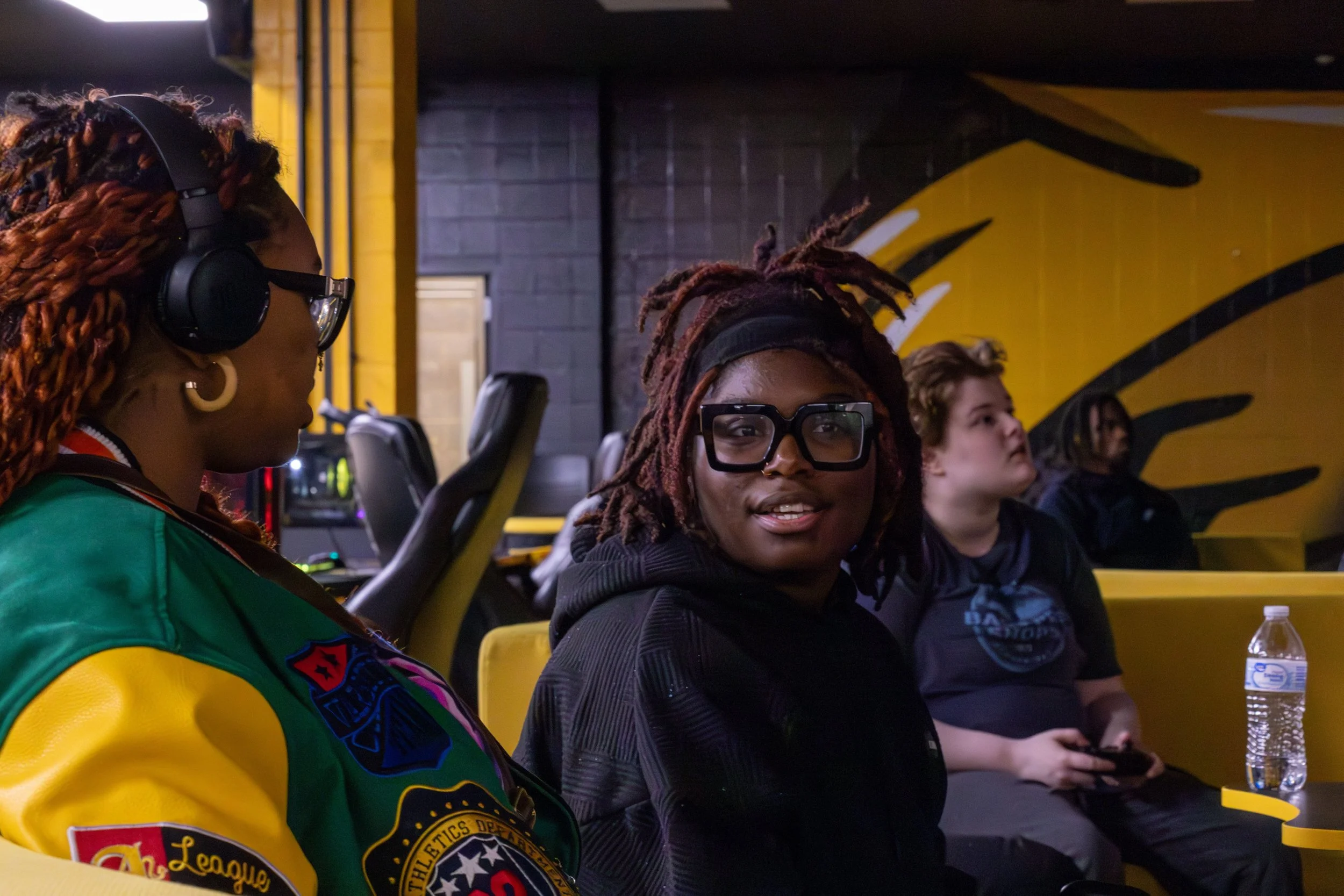 Racers went head-to-head at the Mario Kart Tournament 