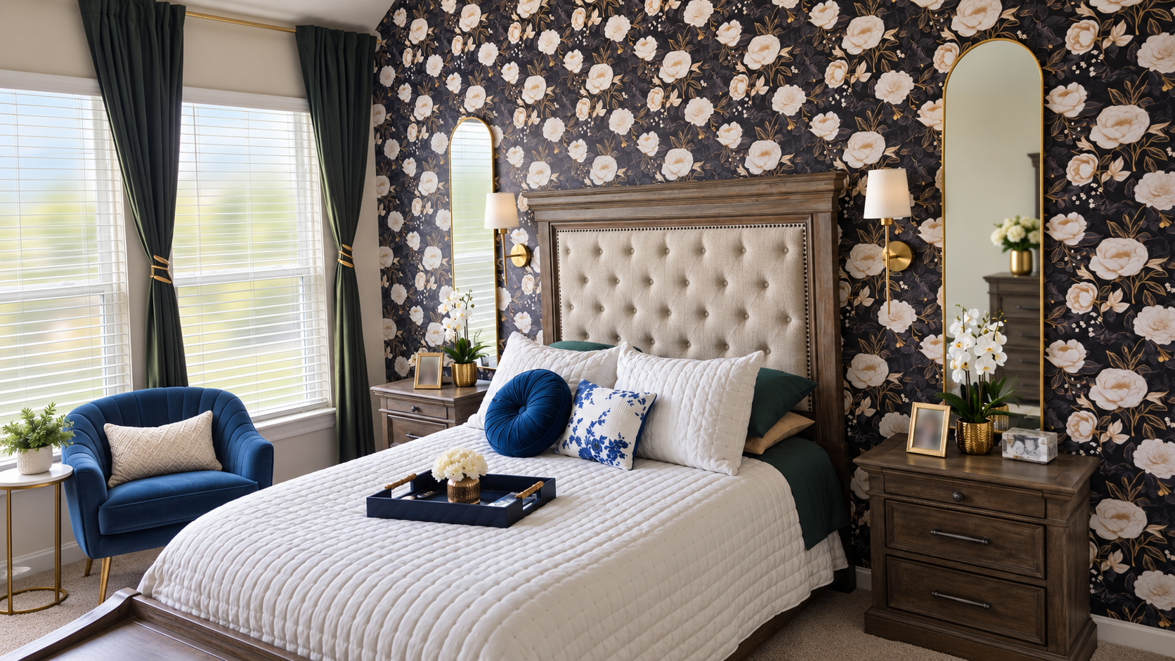 Home Reset client. We redesigned, decluttered, and decorated this space for real-life functionality.