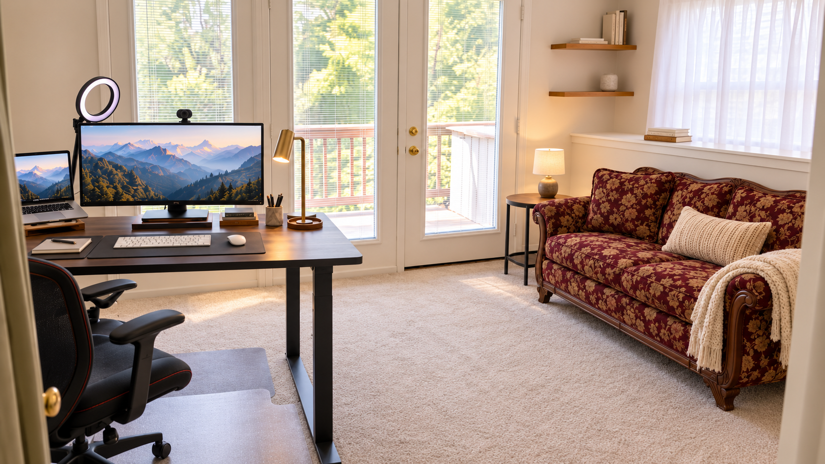 Home reset client. This home office was a catch-all space. We decluttered and made it functional, warm, and inviting again.