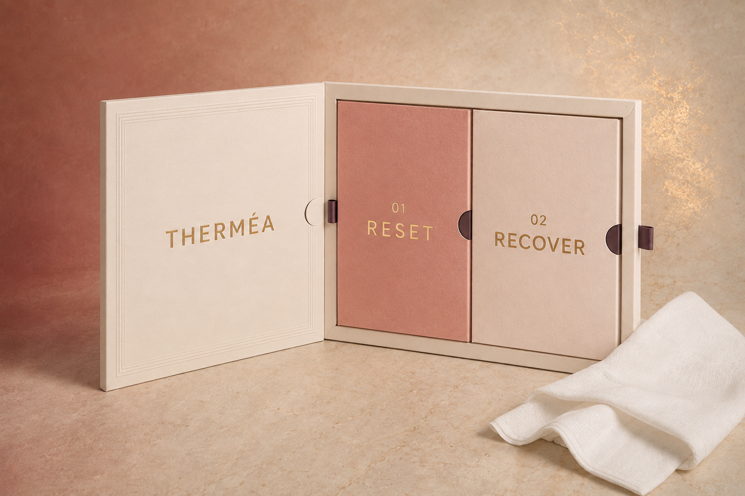 Therméa Reset and Recover treatment packaging