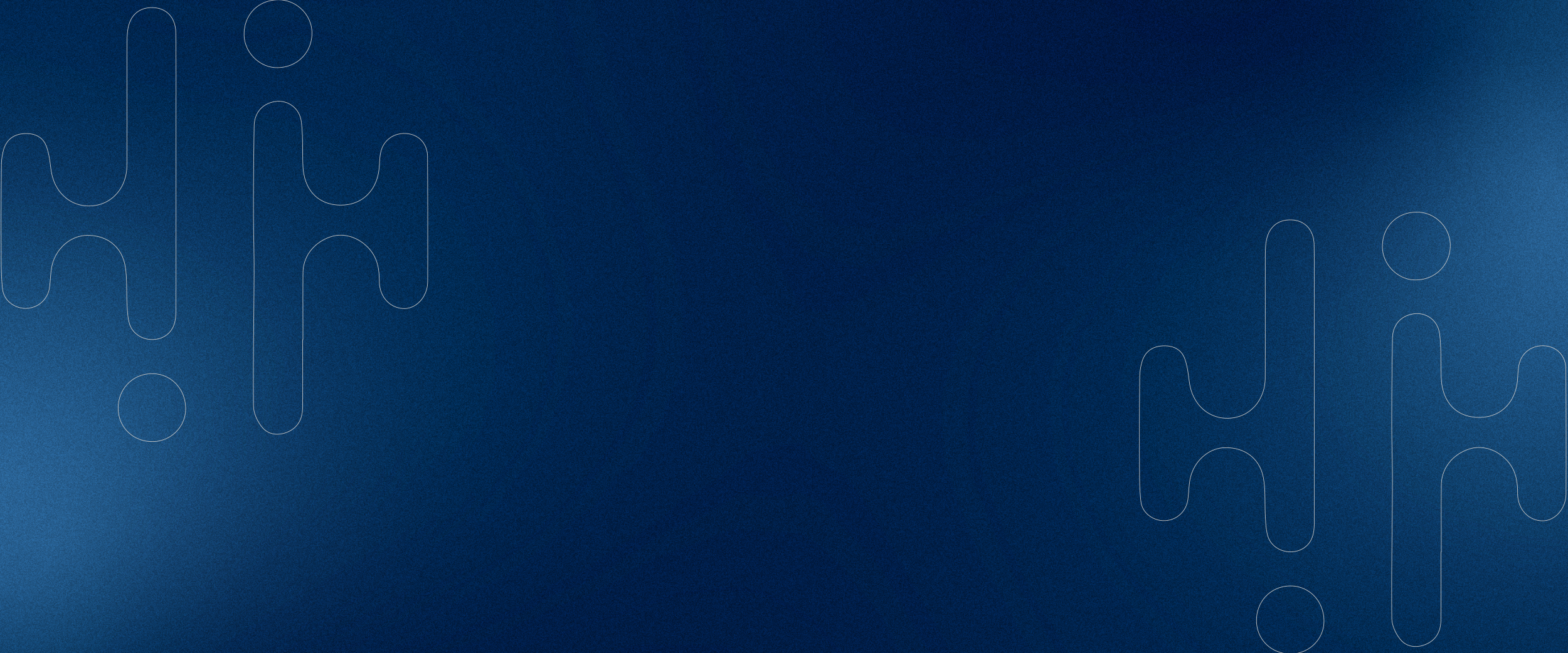 A blue background with faint white line patterns and textures.