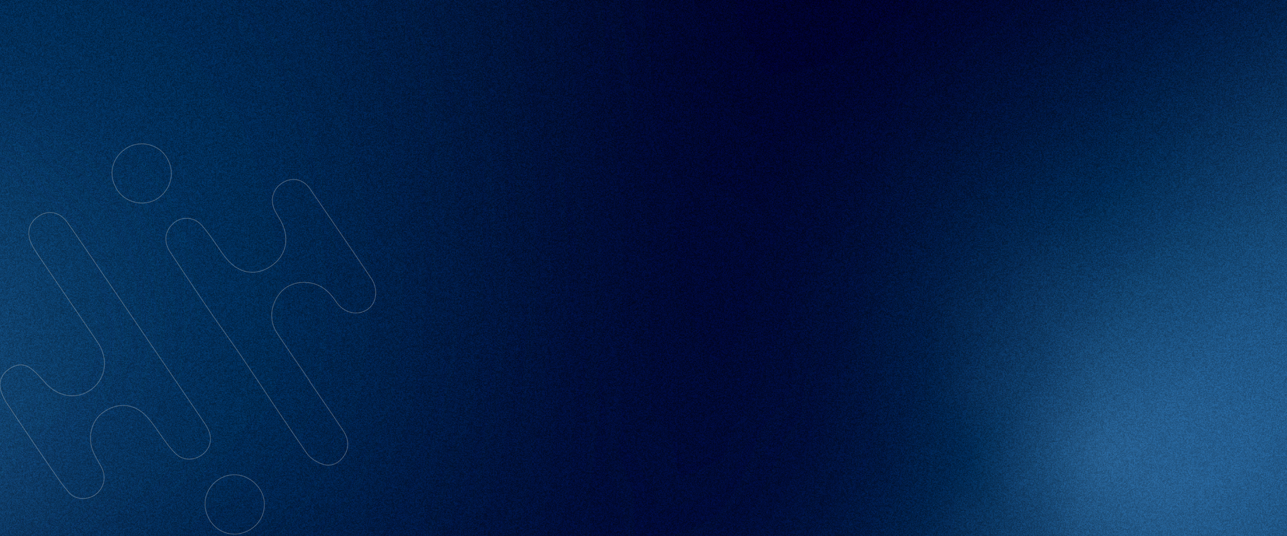 A dark blue gradient background with subtle pattern and lines.