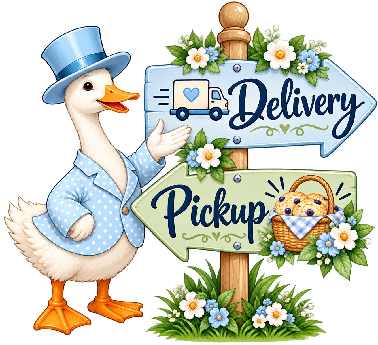 Lord Alfred asking delivery or pickup for Orlando Scone Co