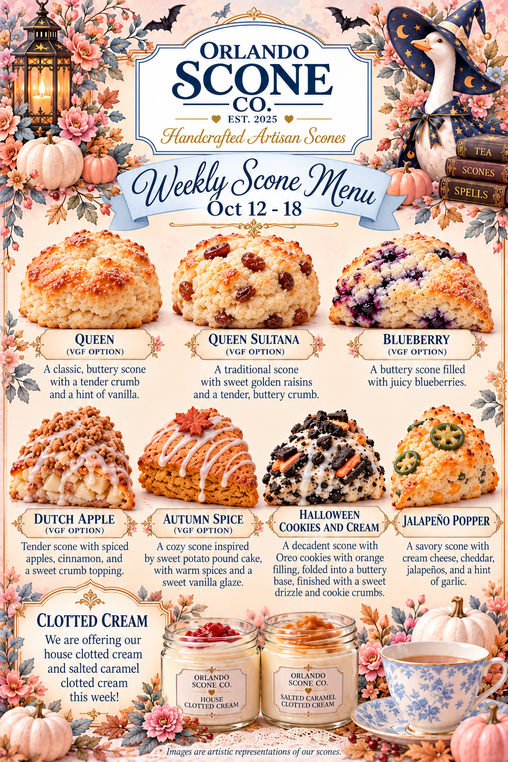 Orlando Scone Co Menu for Oct 12-18, 2026
