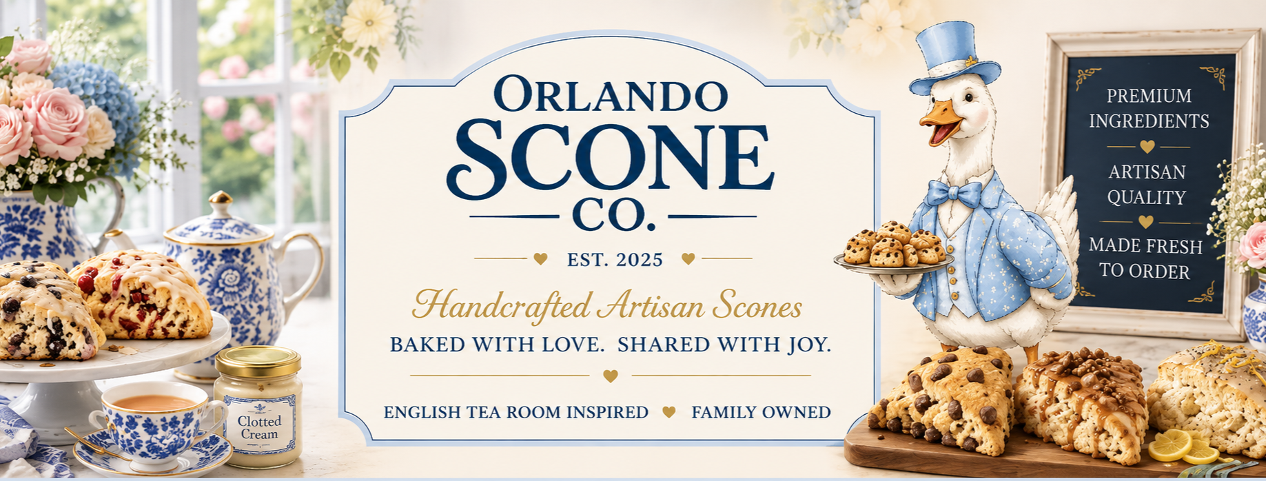 Orlando Scone Co. handcrafted scones and afternoon tea