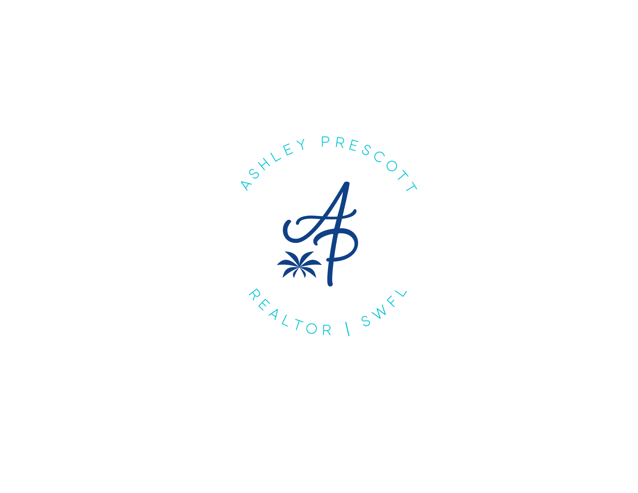 Logo submark in light blue and dark blue