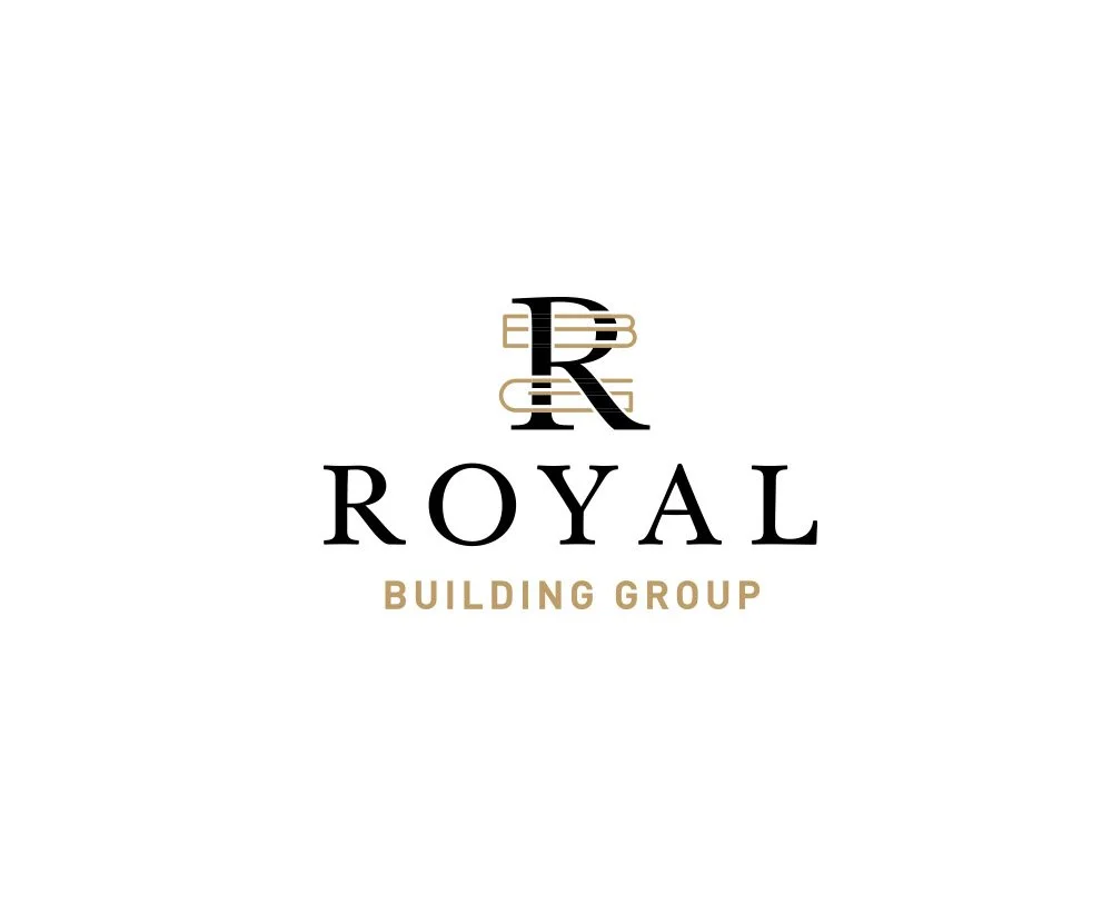 Royal building group black and gold logo