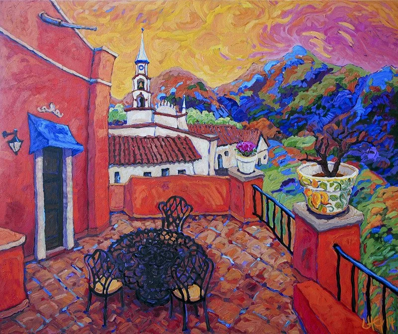 Atardecer en la Hacienda