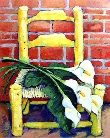 "Silla Amarilla con Calas"