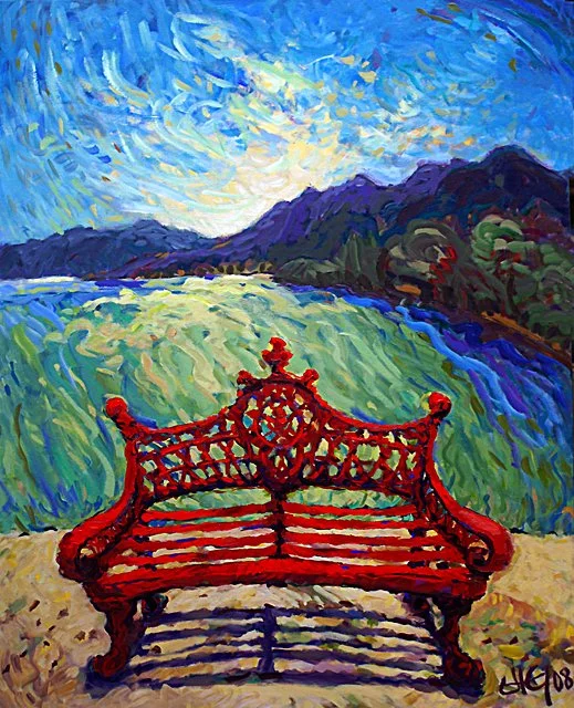 "the red bench"