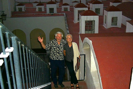 stairs to the rooftop