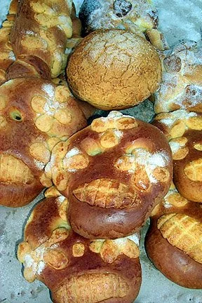 pan de muertos - traditional bread for the day of the dead